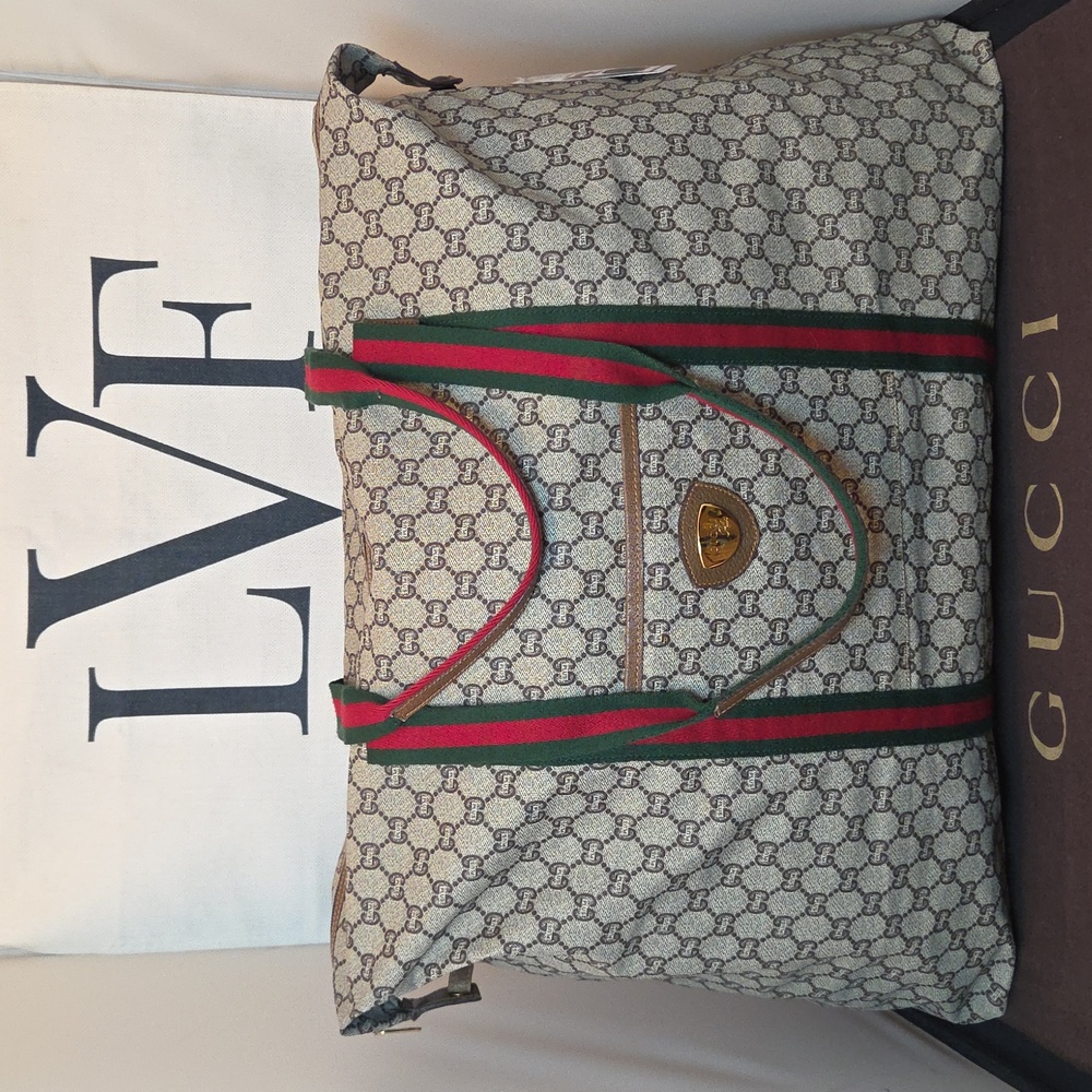 Gucci Plus 1980's XXL convertible travel tote excellent condition inside and out